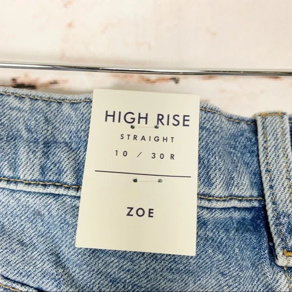 Lucky Brand High Rise Straight Zoe Jeans Size 10 - Picture 5 of 7